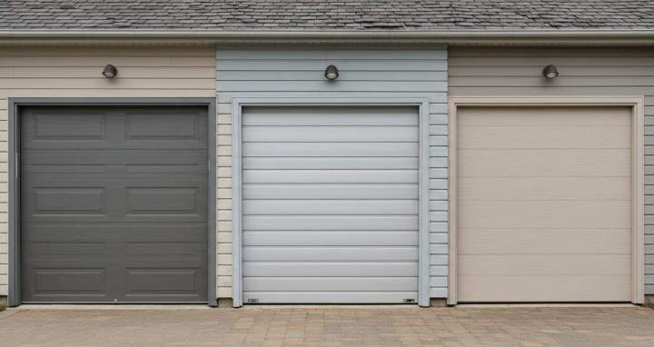 Portes de garage en acier, alu ou PVC